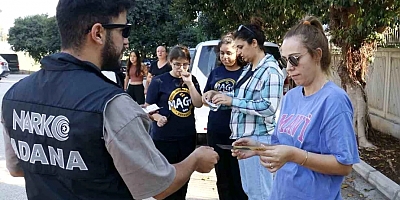 Adana'da polis ekipleri uyuşturucuyla mücadele çalışmaları kapsamında denetim gerçekleştirdi