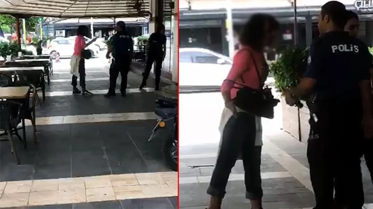 Dükkanın camlarını kıran kadın, polisi bile tehdit etti! 