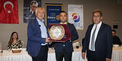 Başkan Zeydan Karalar’a, 5 Ocak Adana Rotary Kulübü’nden ödül