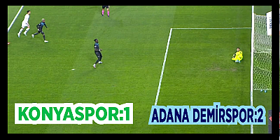 Kıran Kırana Mücadelede Adana Demirspor Konya sporu deplasmanda 2-1 mağlup etti